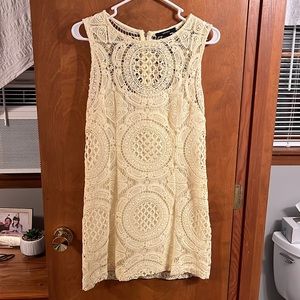 Sunshine yellow knit dress